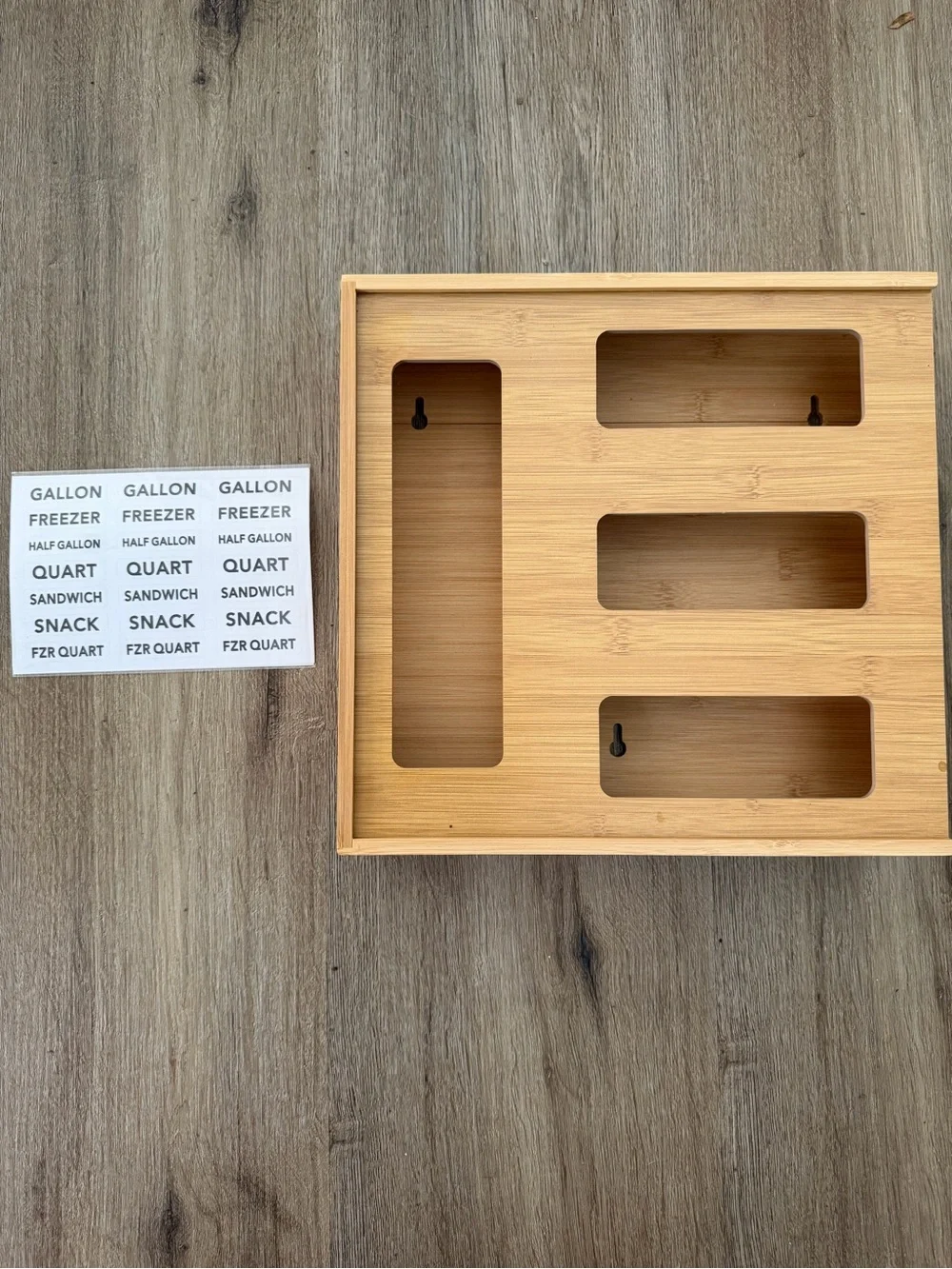 Bamboo Drawer Organizer Tray in Natural Bamboo - Home Storage & Organization
